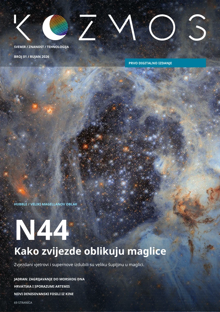 Naslovnica časopisa Kozmos, rujan 2026.