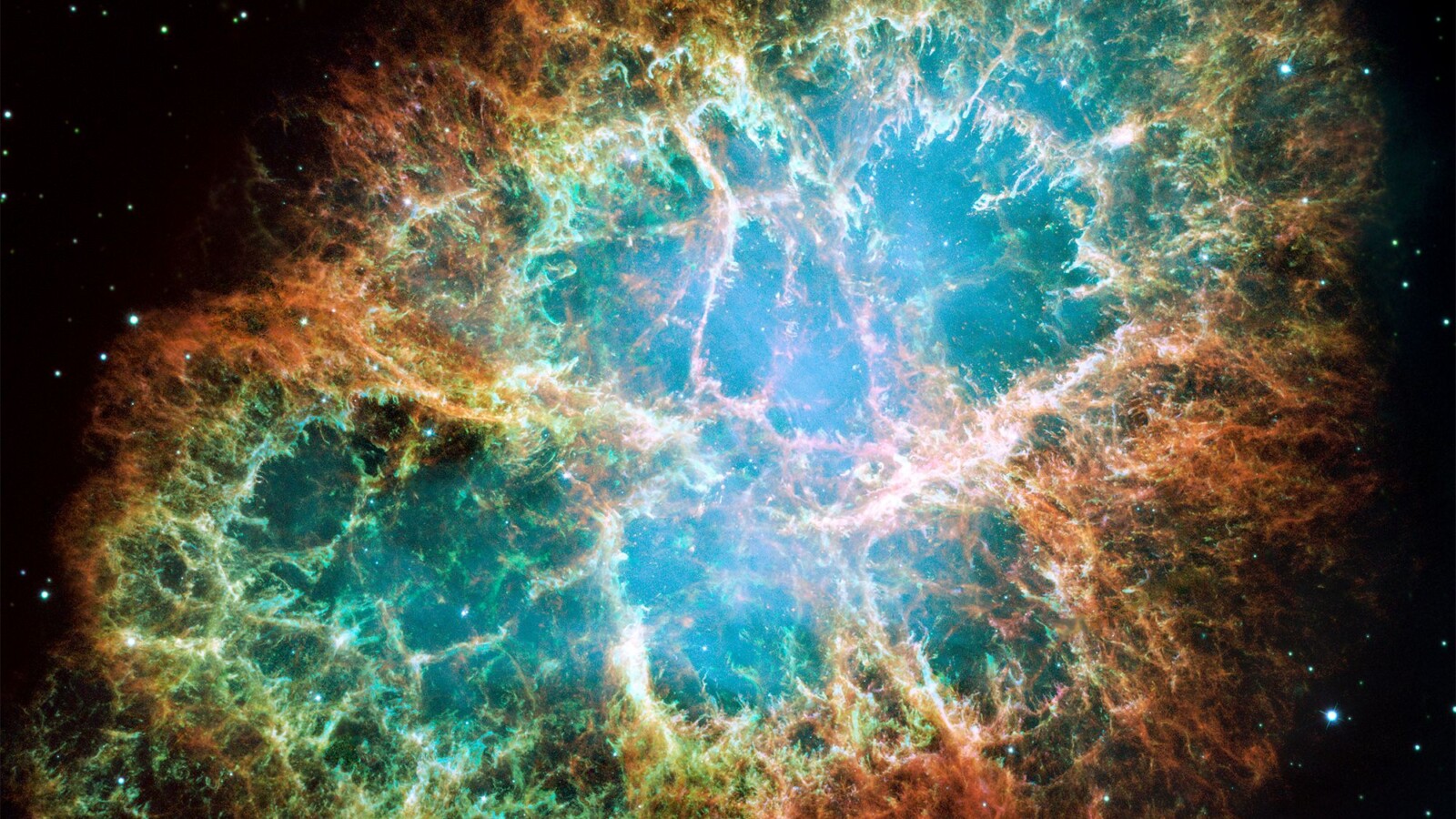Mozaična slika Messiera 1, ostatka stare supernova eksplozije i jak izvor zračenja. Izvor: NASA, ESA, J. Hester i A. Loll / Državno Sveučilište u Arizoni