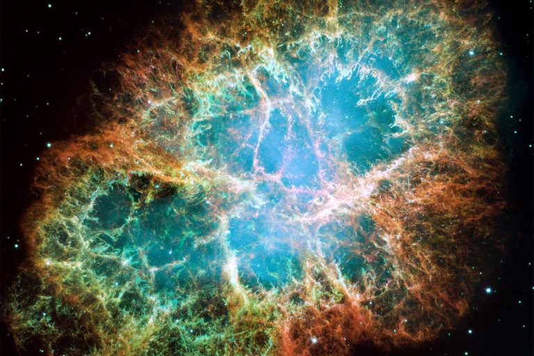 Mozaična slika Messiera 1, ostatka stare supernova eksplozije i jak izvor zračenja. Izvor: NASA, ESA, J. Hester i A. Loll / Državno Sveučilište u Arizoni