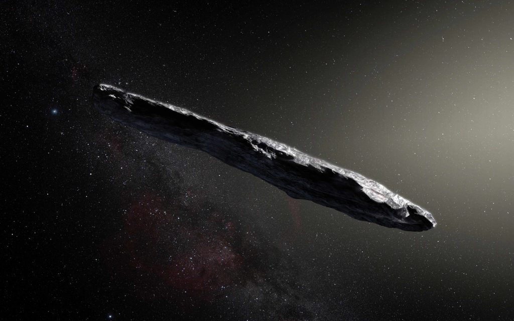 Umjetnička impresija Oumuamuae. Izvor: K. Meech et al. /ESO.