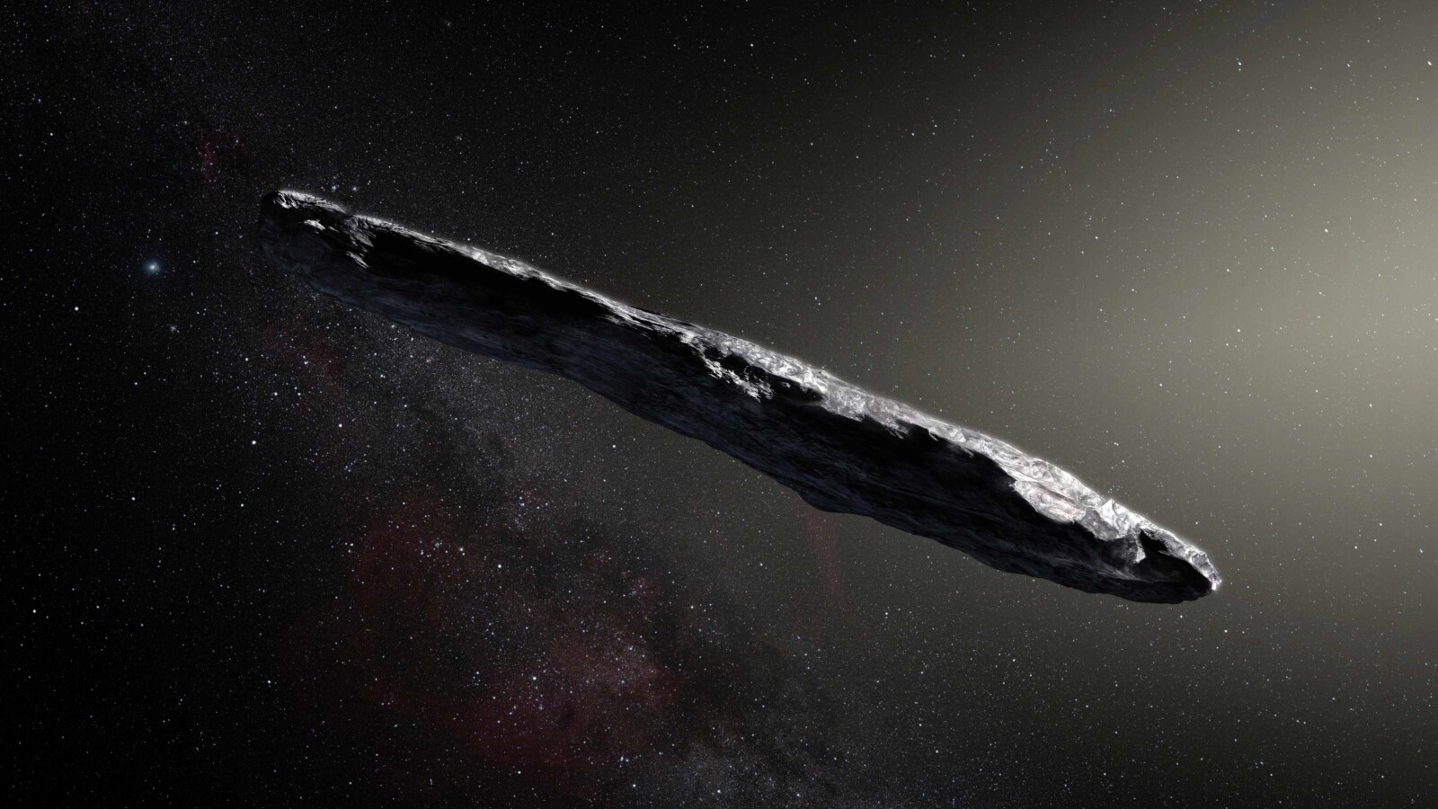 Umjetnička impresija Oumuamuae. Izvor: K. Meech et al. /ESO.
