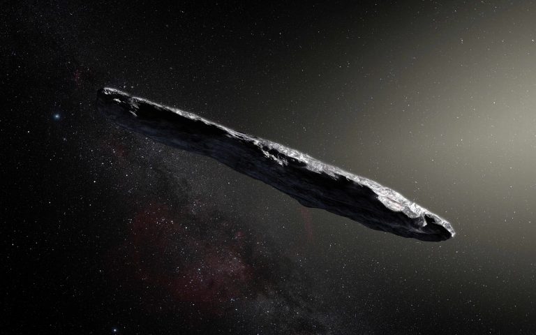 Umjetnička impresija Oumuamuae. Izvor: K. Meech et al. /ESO.