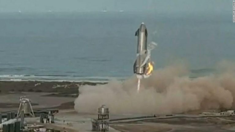 Starship prilikom slijetanja. Izvor: SpaceX