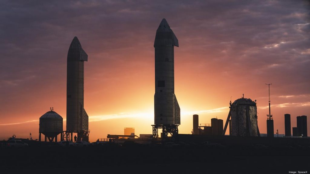 SN9 i SN10 na SpaceX-ovom lansirnom pogonu. Izvor: SpaceX