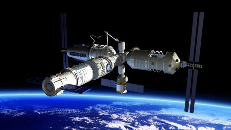 Kineska svemirska postaja Tiangong-1. Izvor: CASC