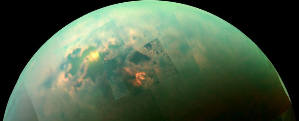 Slika Titana koju je snimio svemirska letjelica Cassini. Izvor: NASA / JPL-Caltech / Univ. Arizona / Univ. Idaho