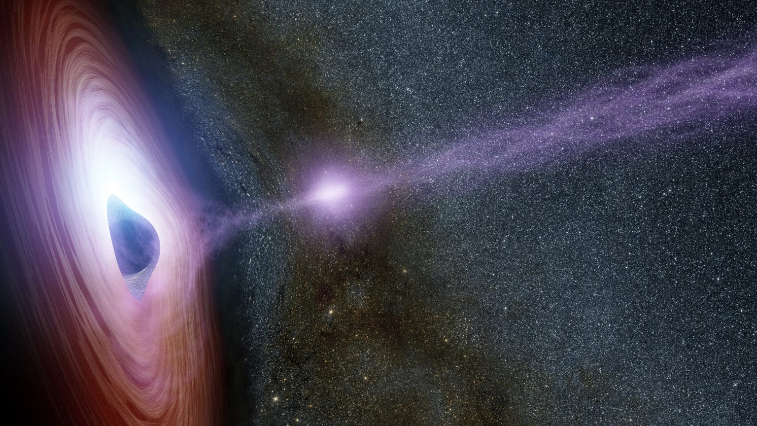 Supermasivna crna rupa, okružena vrtložnim diskom materijala koji pada na nju. Izvor: NASA / JPL-Caltech