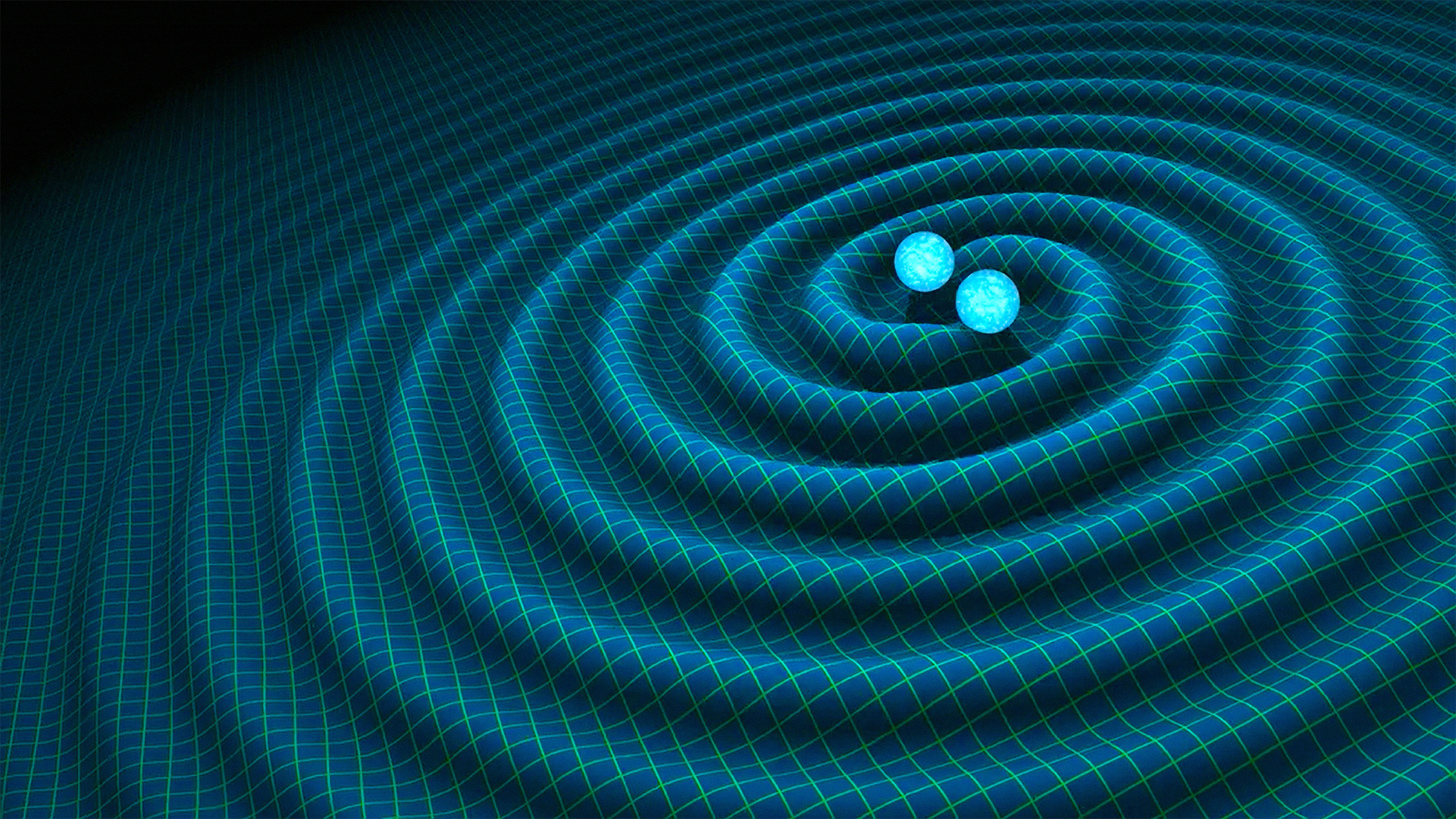 Umjetnička ilustracija gravitacijskih valova. Izvor: nasa.gov