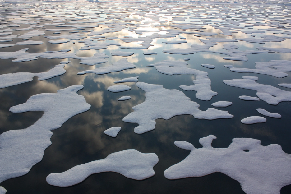 Otapanje Zemljinog leda. Izvor: NASA/Kathryn Hansen