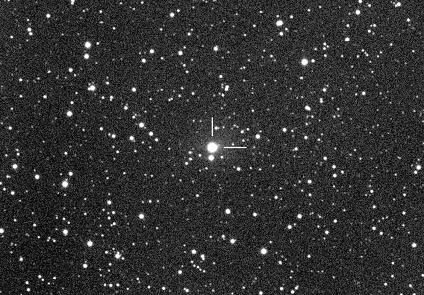 Bljesak na 29P-u. Izvor: Martin Mobberley / Skyandtelescope.org.