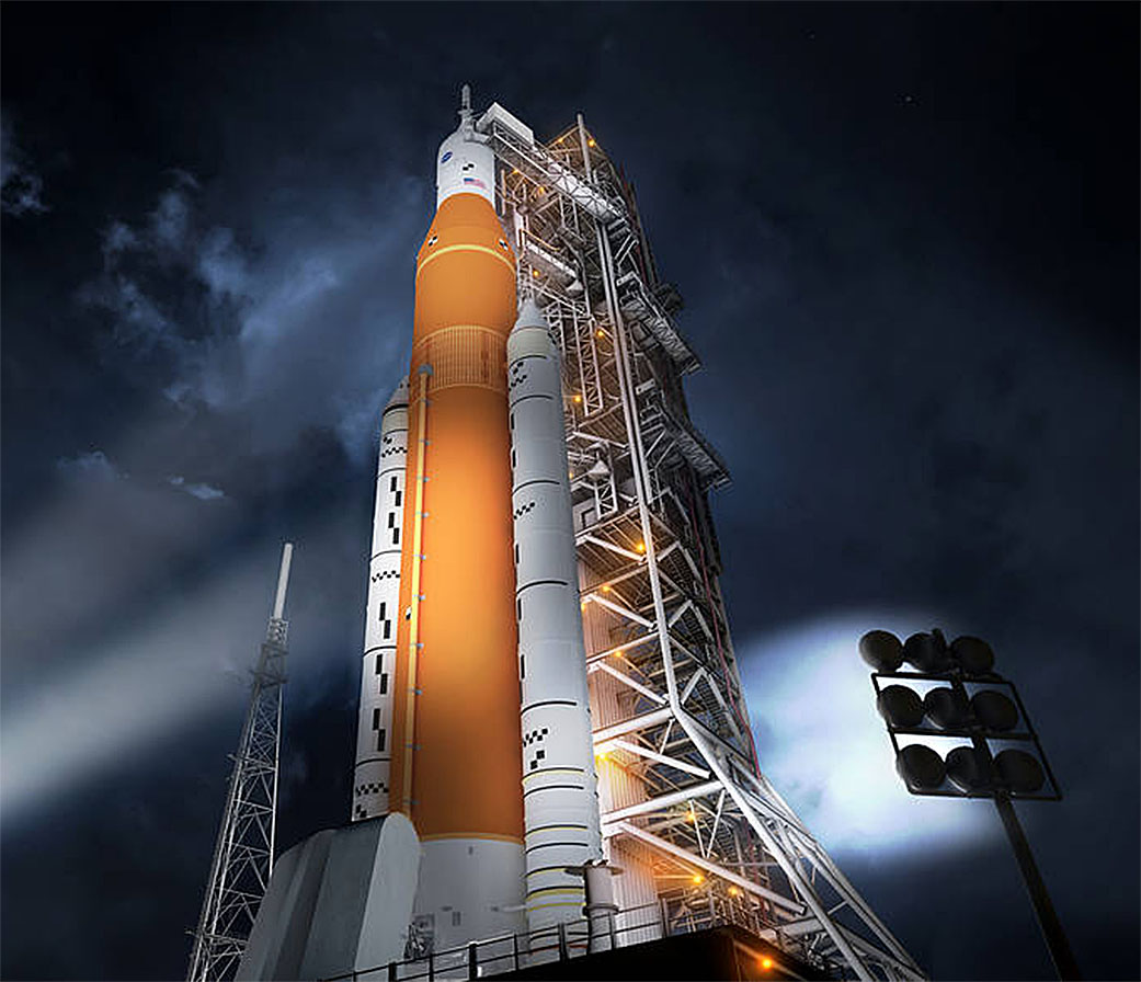 Nova SLS raketa. Izvor: Nasa.gov.