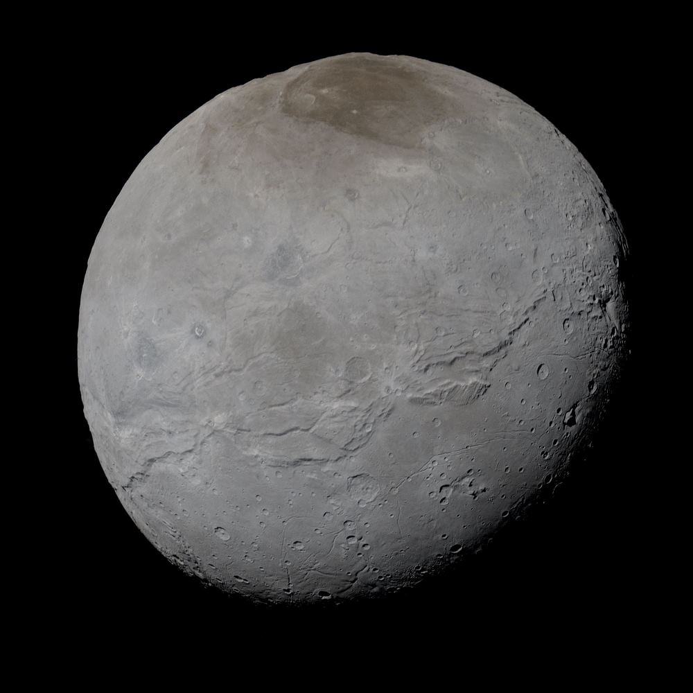 Plutonov satelit Haron. Izvor: Wikimedia Commons.
