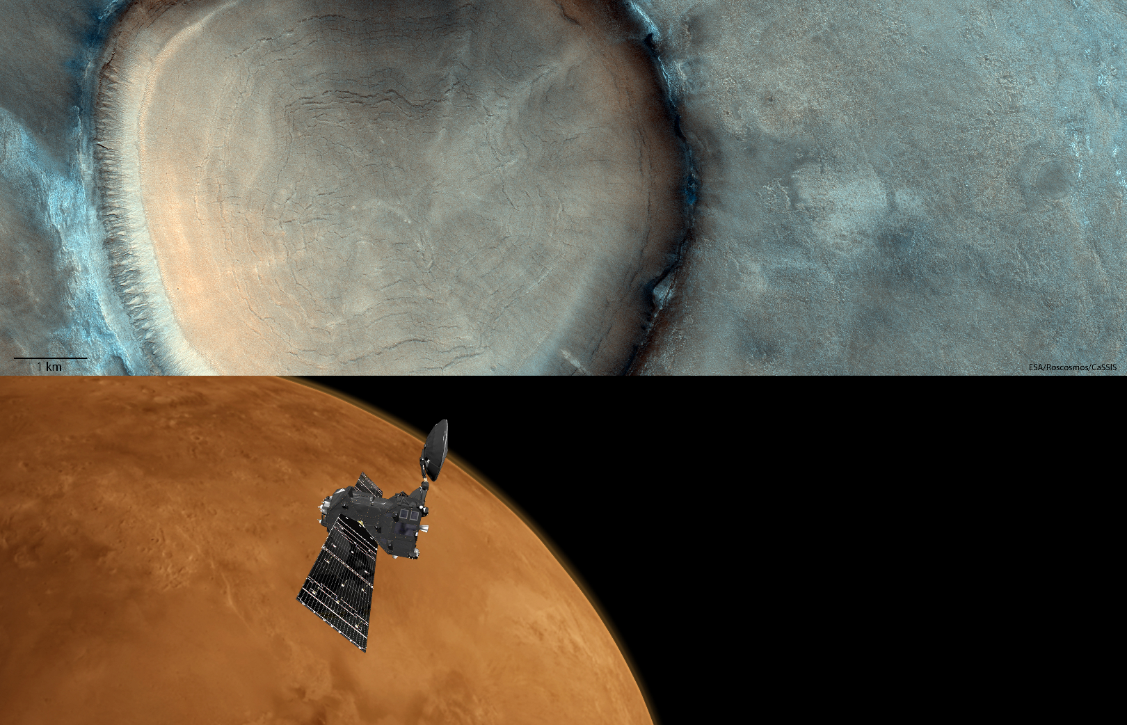 Panj na Marsu. Izvor: ESA/Roscosmos.