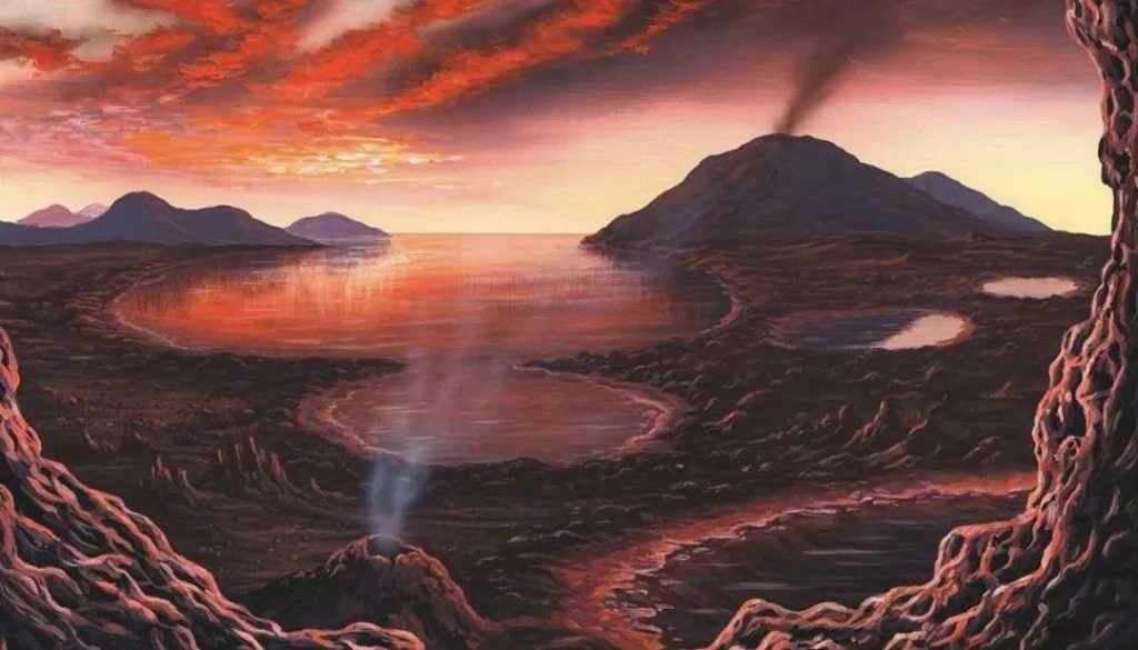 Primordijalna juha rane Zemlje. Zasluge: Science Photo Library / Richard Bizely.