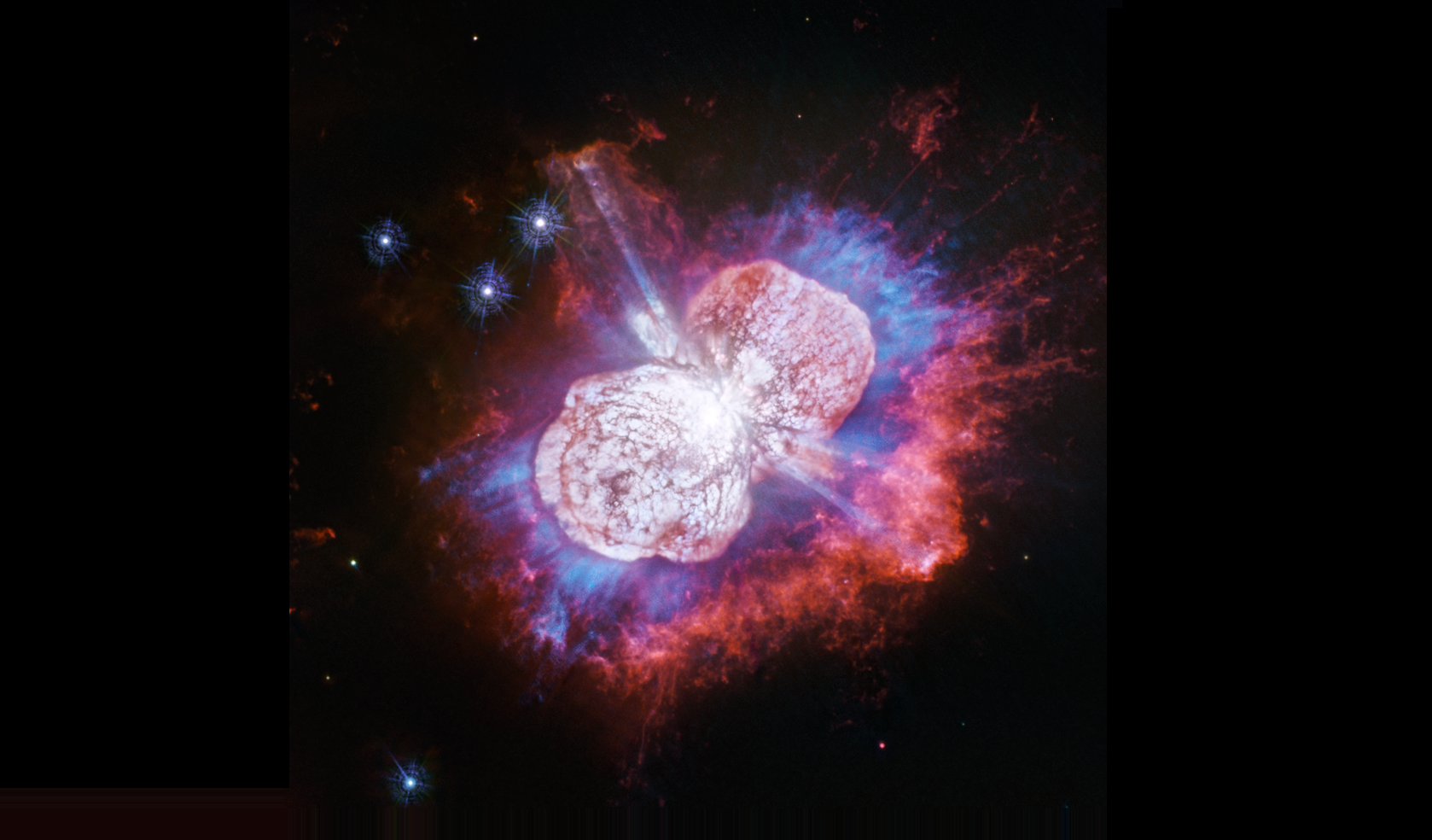 Zvijezda Eta Carinae. Izvor: NASA, ESA, N. Smith (University of Arizona) and J. Morse (BoldlyGo Institute).