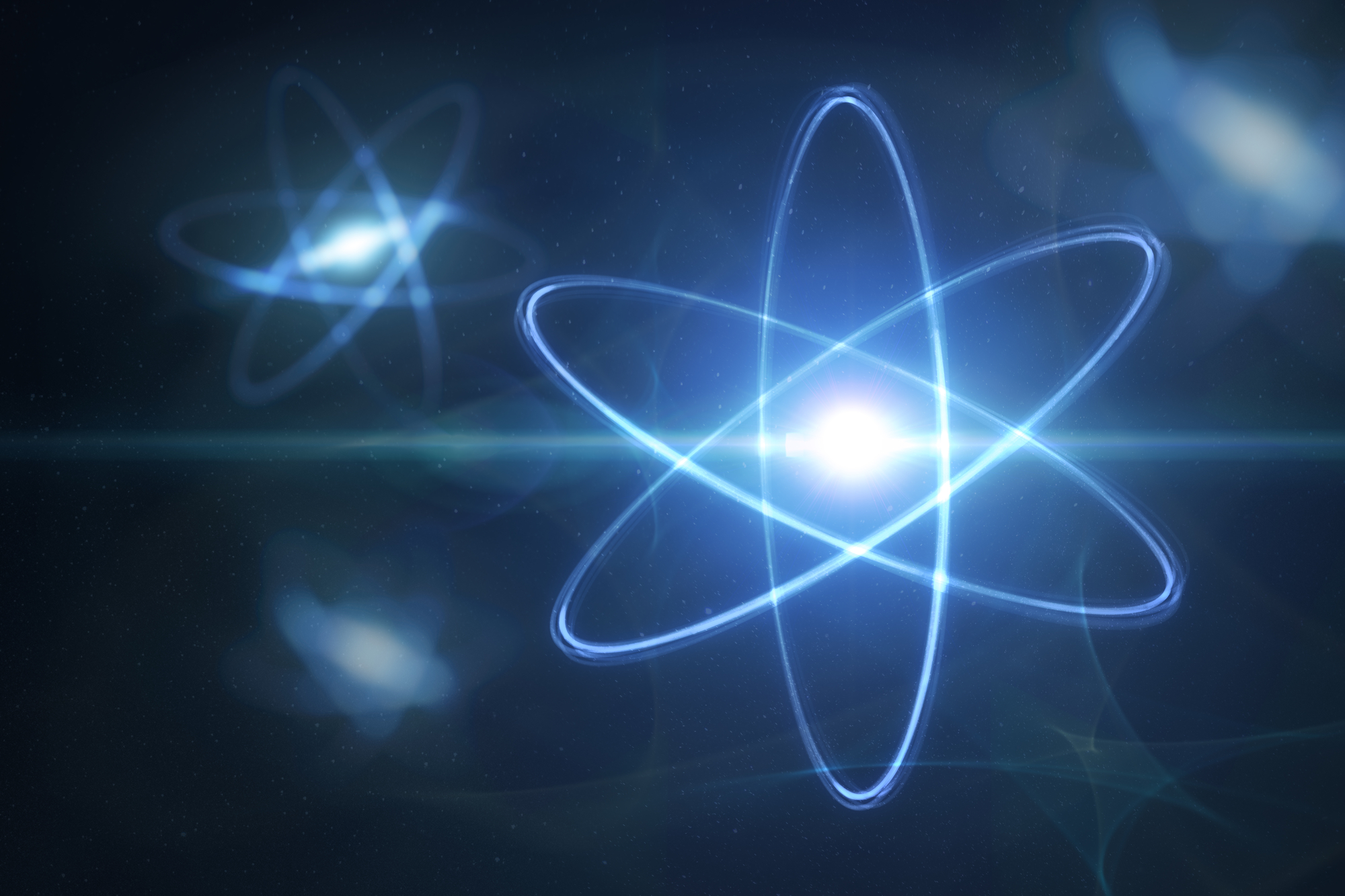 Prikaz ilustracije atoma i elementarnih čestica. Izvor: Depositphotos