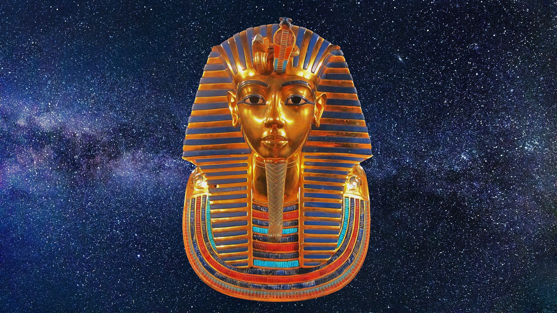 Face Mask Egyptian Replica King Tutankhamun Gold (MaxPixel, common licence).