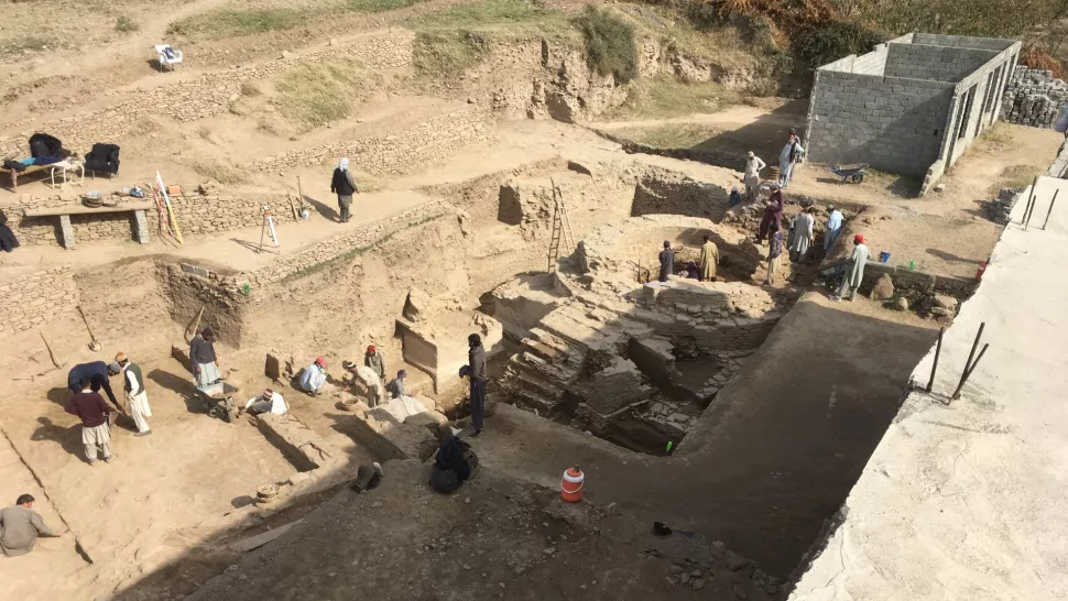 Hram su otkrili talijanski i pakistanski arheolozi na zemljištu u blizini središta Bakirota koje je preuzela pokrajinska vlada regije (©ISMEO/Ca' Foscari University of Venice).