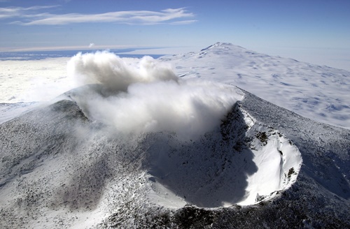 Mount Erebus. Izvor: Wikimedia Commons.