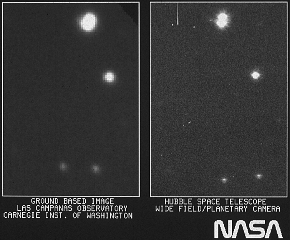 Prva fotografija teleskopa Hubble iz 1990. godine (©NASA). 
