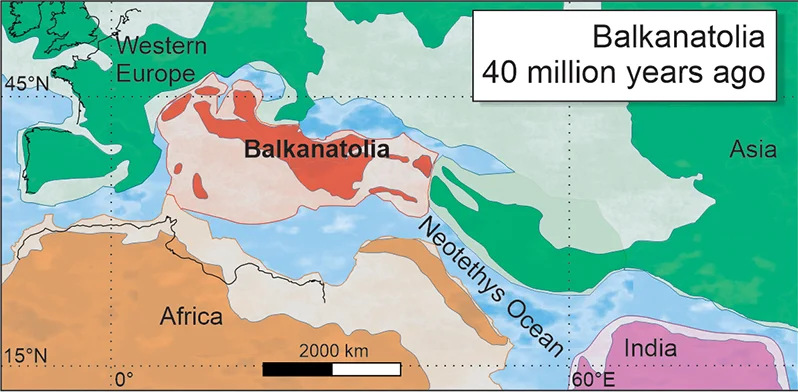 Balkanatolija, ponovno otkriven drevni kontinent. Izvor: Alexis Licht, Grégoire Métais/CNRS.