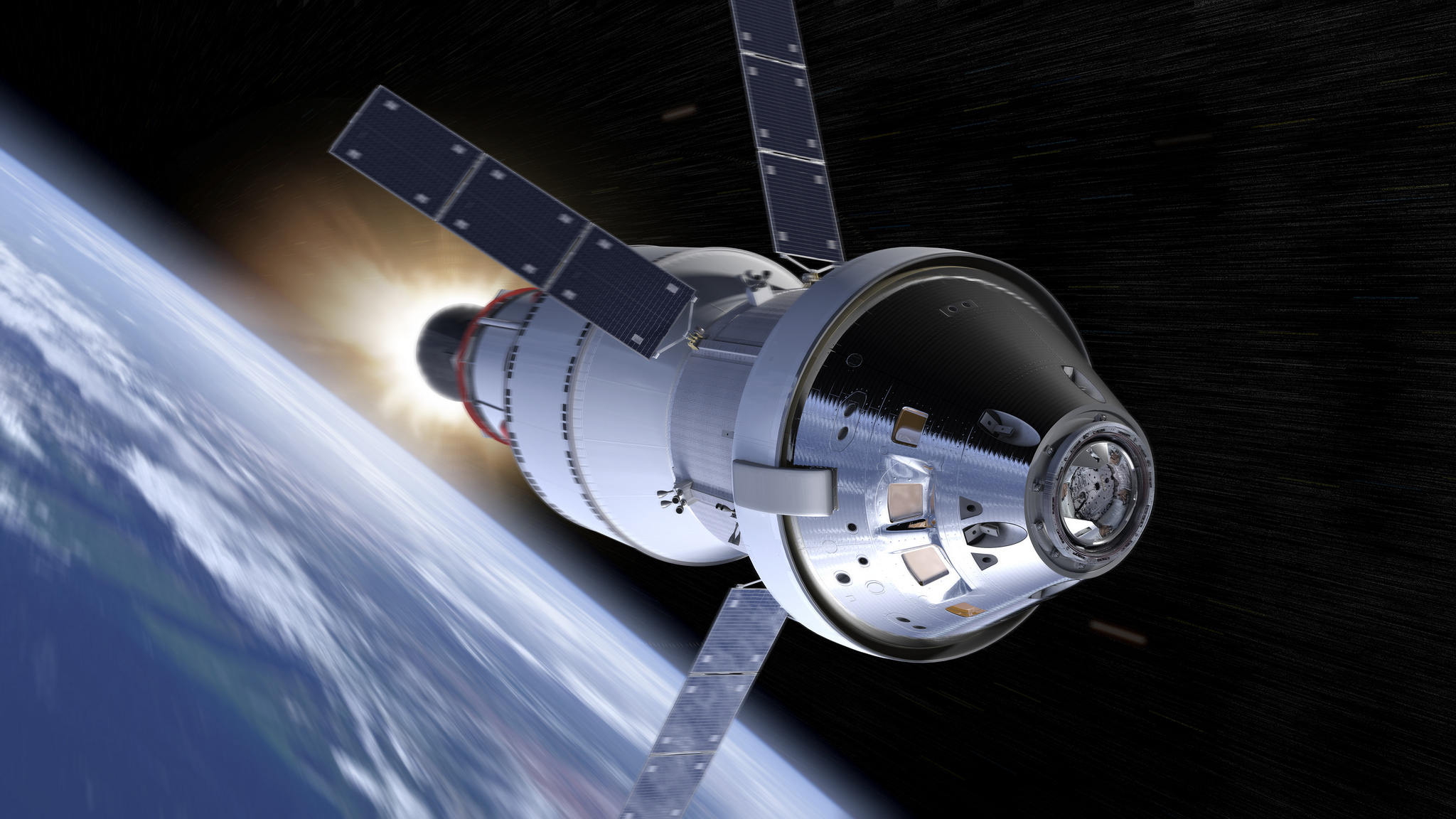 Tijekom misije Artemis I, Orion će se odvažiti na putovanje tisućama kilometara iza Mjeseca. Misija bi trebala trajati između četiri i šest tjedana (©NASA).