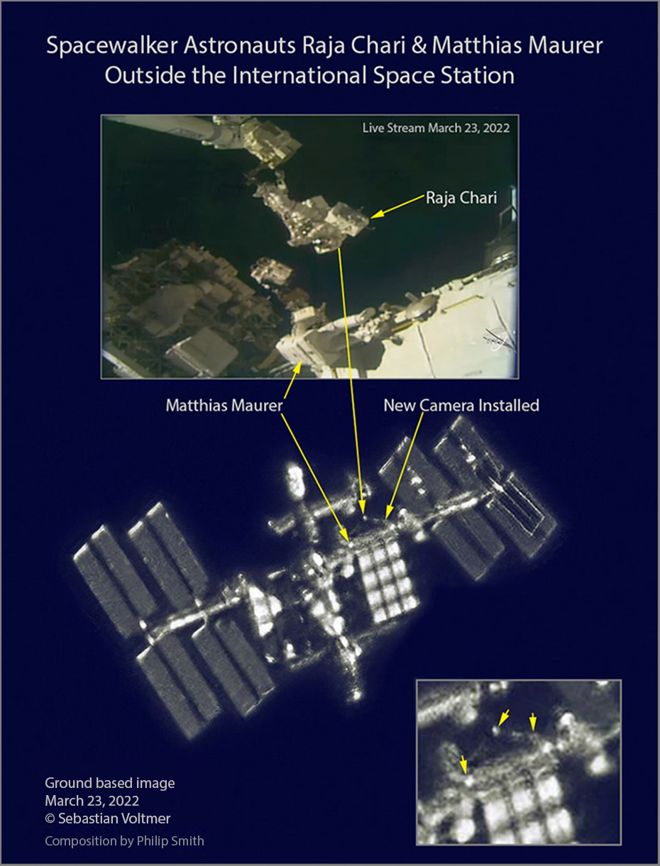 Detalji na Voltmerovoj slici ISS-a.
