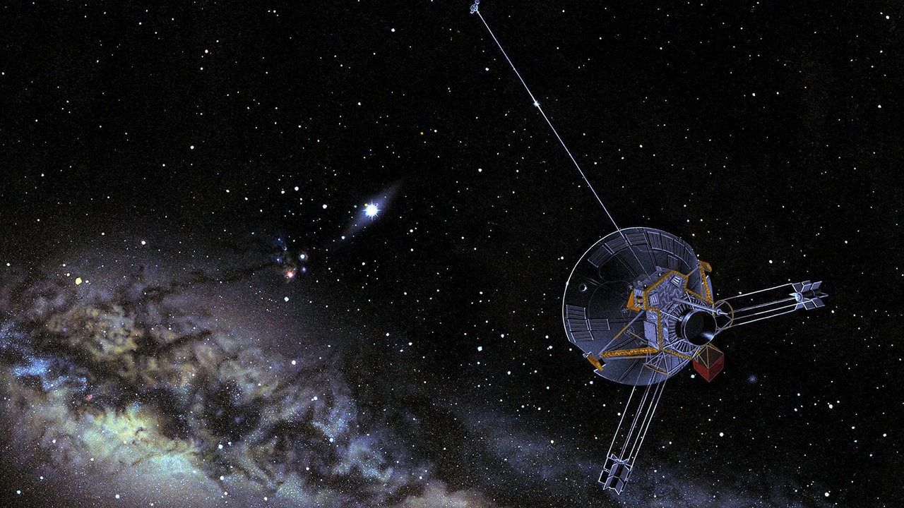 An artist's concept of NASA's Pioneer 11 spacecraft (NASA)
