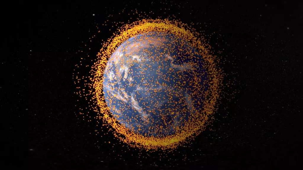 Ovaj grafički prikaz NASA-e prikazuje količinu svemirskog smeća koji kruži oko Zemlje od 2013. godine, na temelju podataka NASA-inog Ureda za program Orbital Debris. (IZVOR slike: NASA-in Goddard Space Flight Center/JSC)
