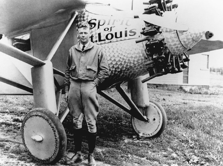 Lindbergh i Spirit of St Louis