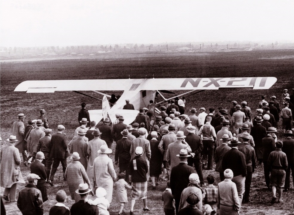 Lindbergh takes off
