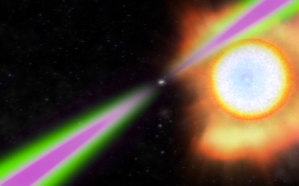 Neutronska zvijezda. Izvor: NASA’s Goddard Space Flight Center/Cruz deWilde.