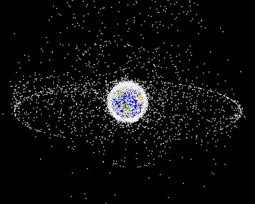 space debris plot NASA
