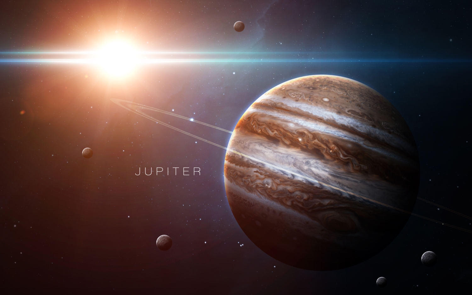 Jupiter i njegovi prsteni. Izvor: Depositphotos.com.