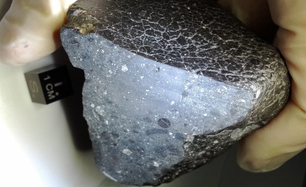 Meteorit NWA 7034, nazvan 'Crna ljepotica' (eng. Black Beauty), fascinira geologe otkako je otkriven u Sahari 2011. godine (©NASA).