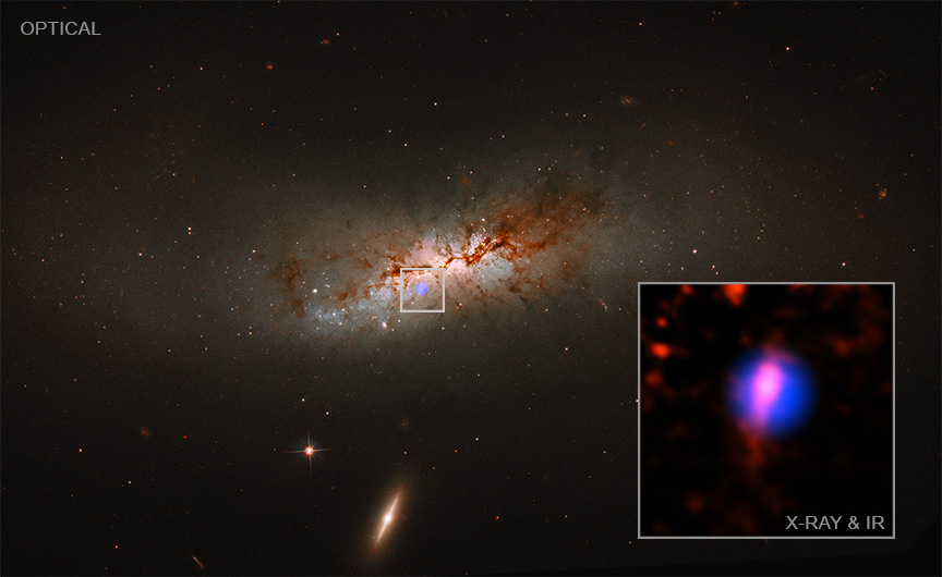 Galaksija NGC 4424. Izvor: NASA/ESA Hubble Space Telescope.