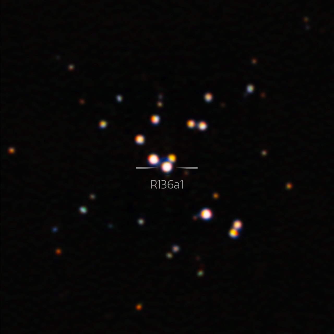 Ovo je najoštrija slika R136a1, najveće poznate zvijezde. Izvor: International Gemini Observatory/NOIRLab/NSF/AURA.
