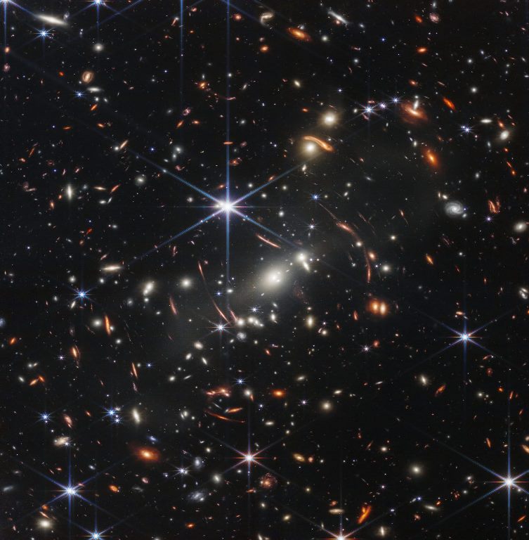 Ovo je slika dubokog polja snimljena svemirskim teleskopom James Webb. Izvor: NASA, ESA, CSA i STScI.