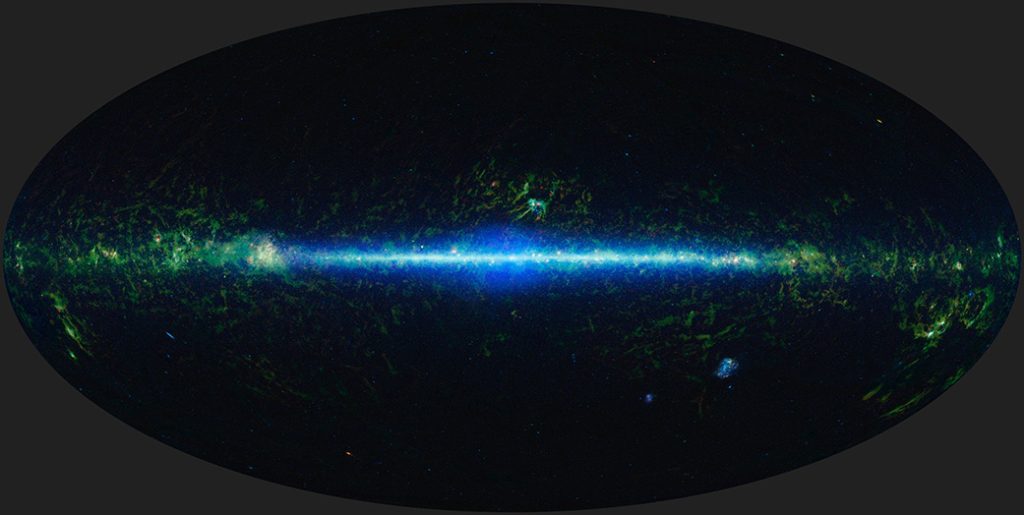 Karta cijelog neba. Izvor: NEOWISE / Nasa.gov.