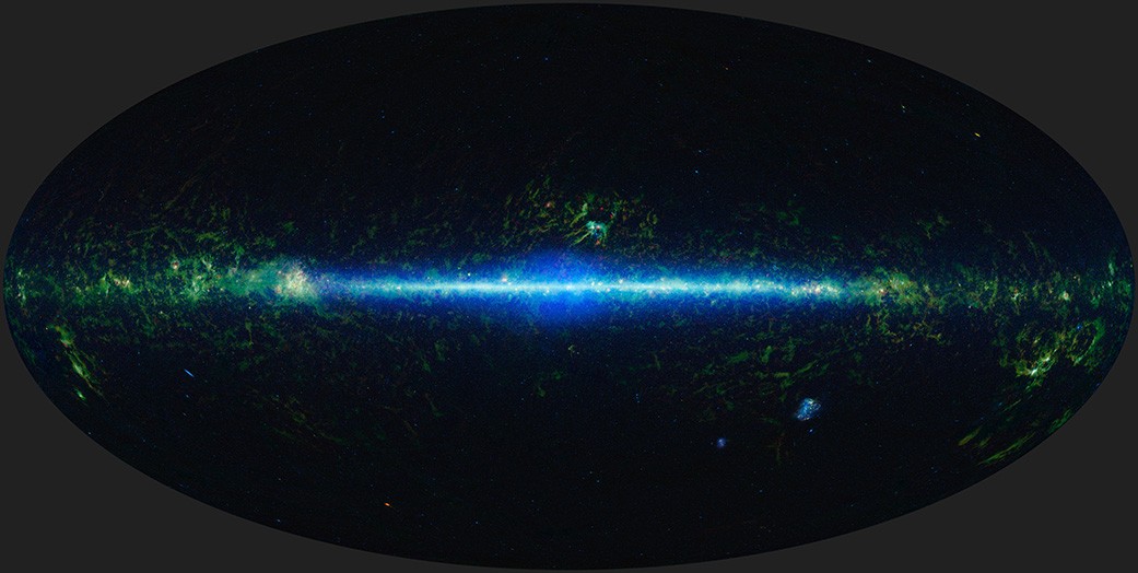 Karta cijelog neba. Izvor: NEOWISE / Nasa.gov.