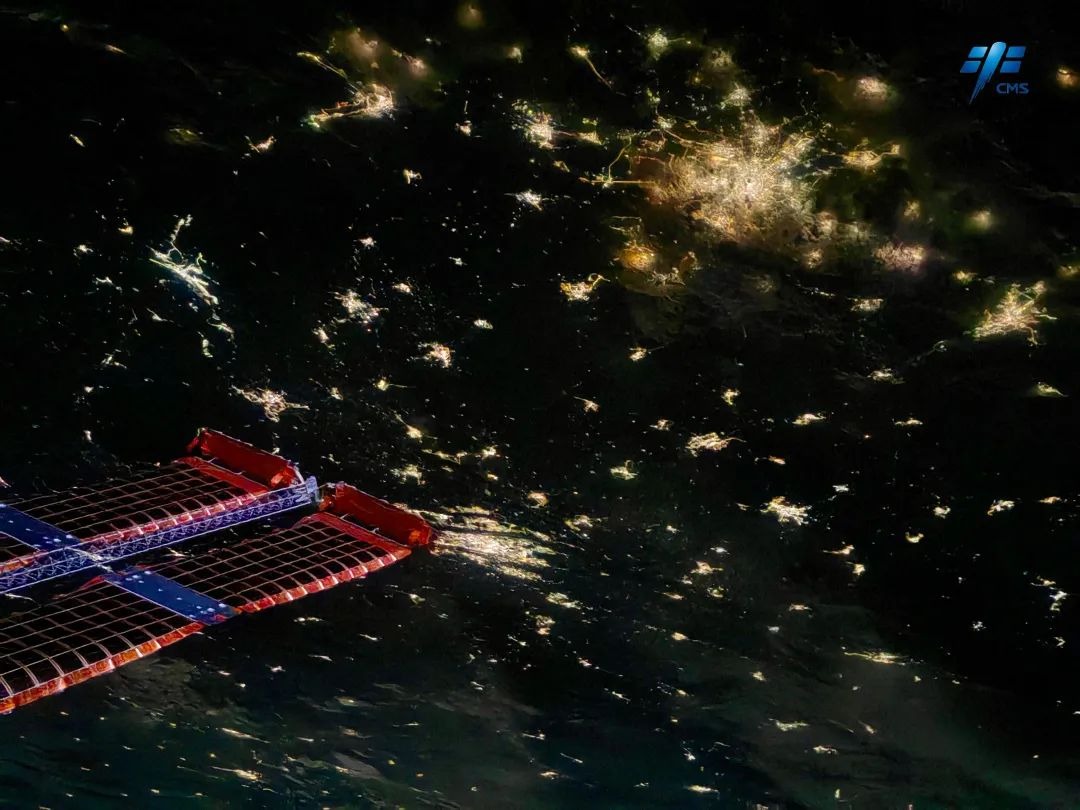 Noćna strana našeg planeta viđena s kineske svemirske stanice Tiangong (©CMSA).