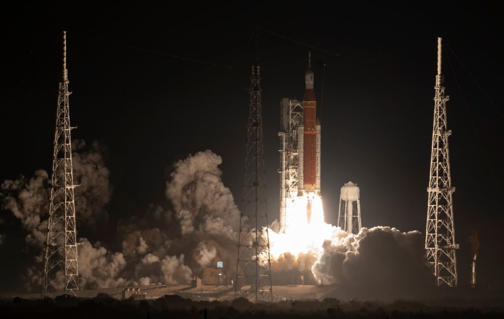 NASA SLS Artemis 1 polijetanje. Izvor: NASA/Bill Ingalls.