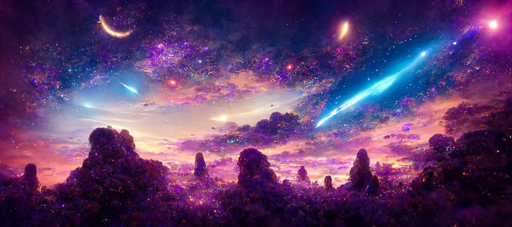 galaxy with stars and space dust in the universe.