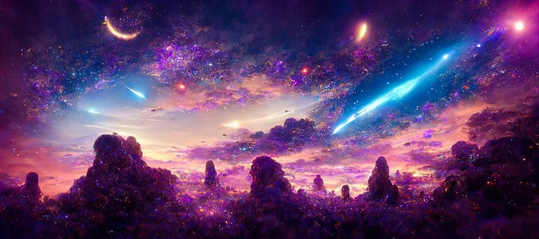 galaxy with stars and space dust in the universe.