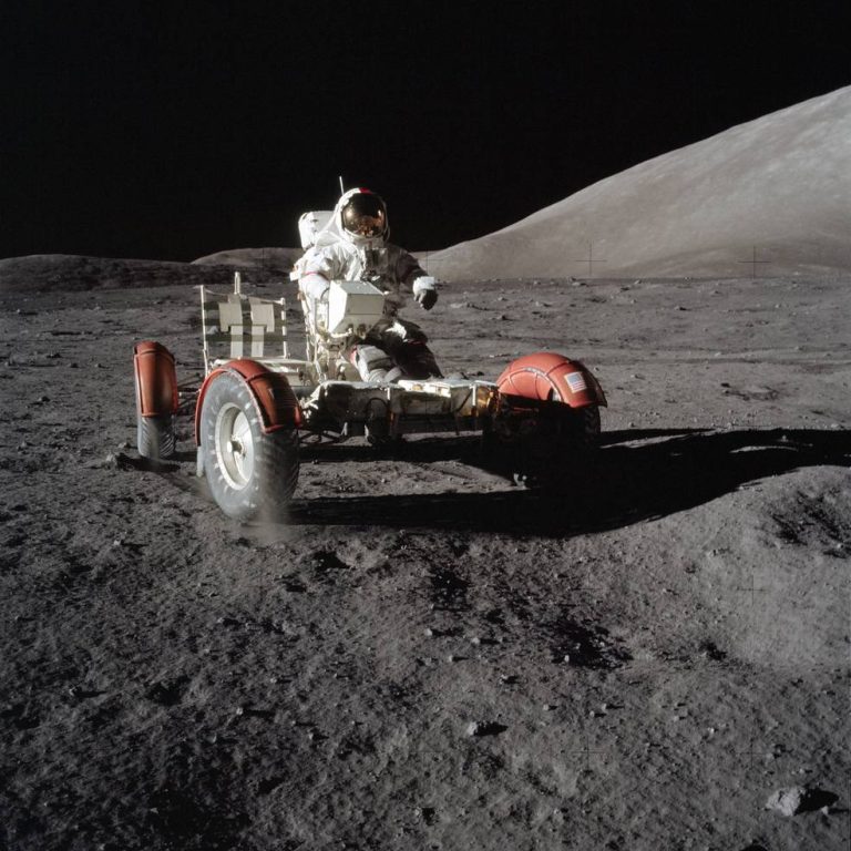 apollo_17_moon_landing_19_eva1_cernan_test_driving_lrv_as17-147-22526