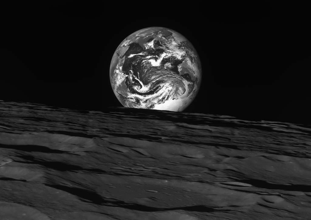Fotografija Zemlje, koju je snimio južnokorejski lunarni orbiter Danuri svojom kamerom 24. prosinca 2022. Izvor: Korejski institut za svemirska istraživanja (KARI).