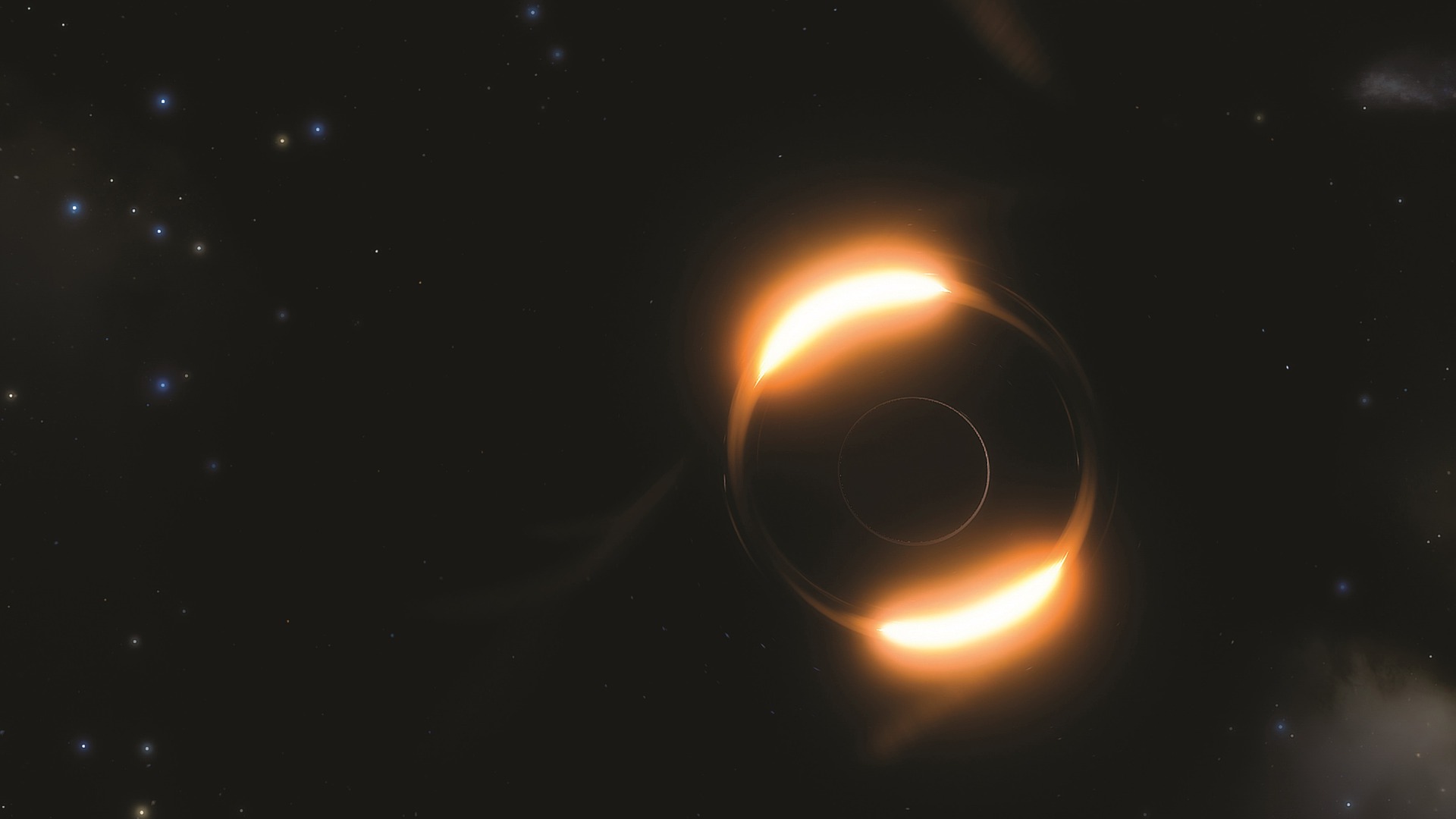 Crna rupa i zvijezda veličine Sunce. Izvor: Pixabay.com.