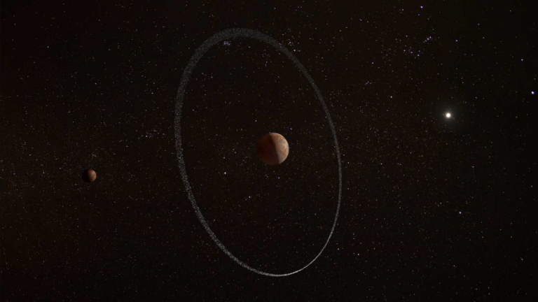 Sustav prstena oko Quaroare. Izvor: Esa.int.