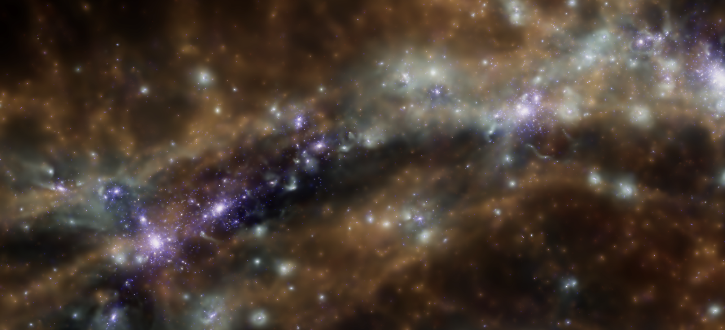 Slika, iz računalnih simulacija, kozmičke struje. Zasluge: K. Dolag, Ludwig-Maximilians (Universität München)