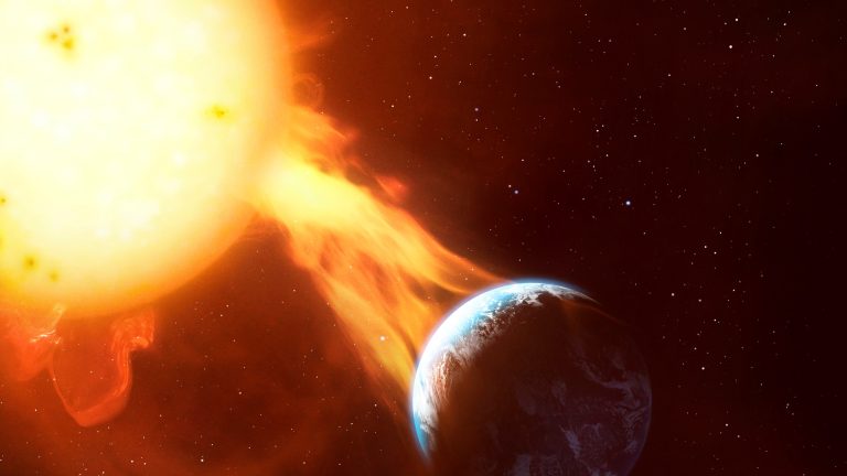 Ilustracija Carringtonov događaja.
